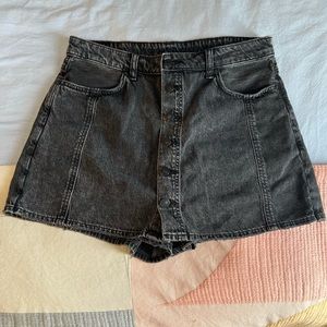 American Eagle black denim skort